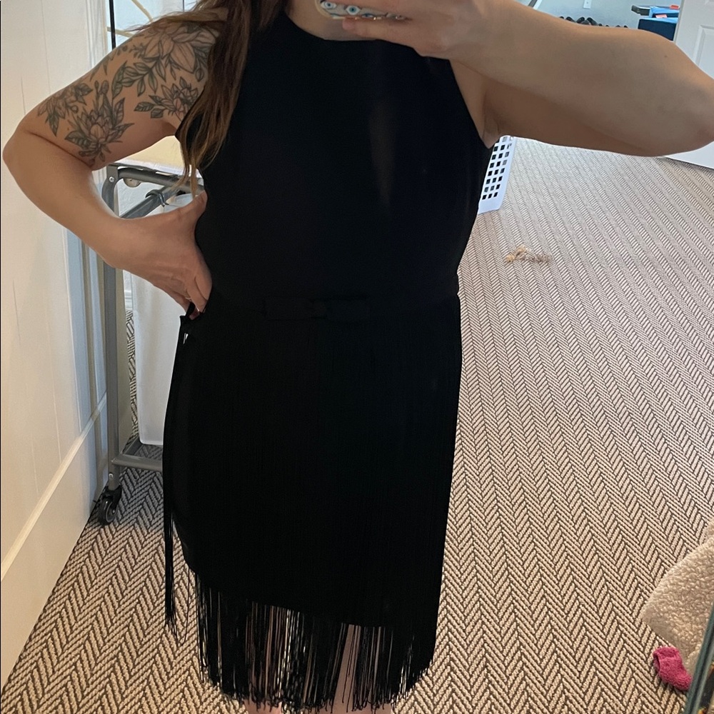 RARE Body con Fringe cocktail dress